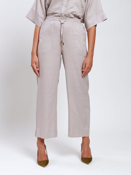 DRAWSTRING PANTS / MODAL CEMENT