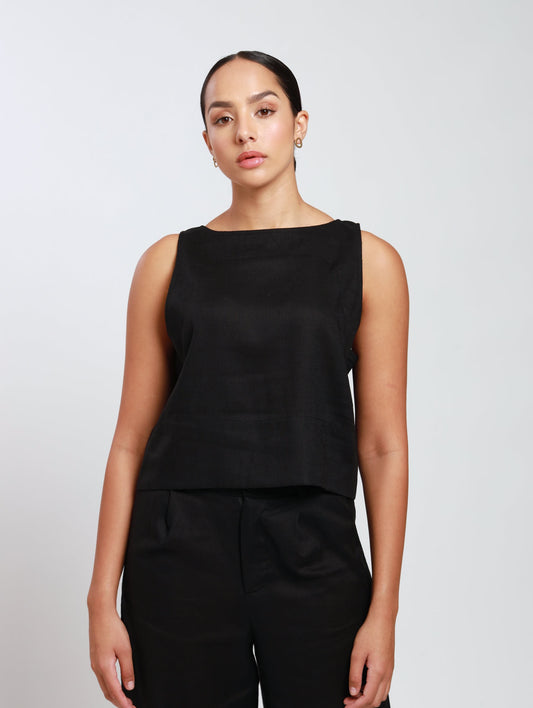 RELAXED TANK / MODAL BLACK