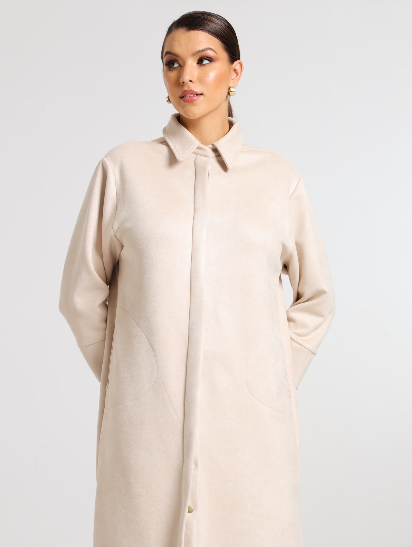 MAXI SHIRTDESS / OATMEAL