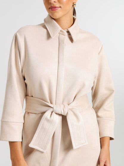 MAXI SHIRTDESS / OATMEAL