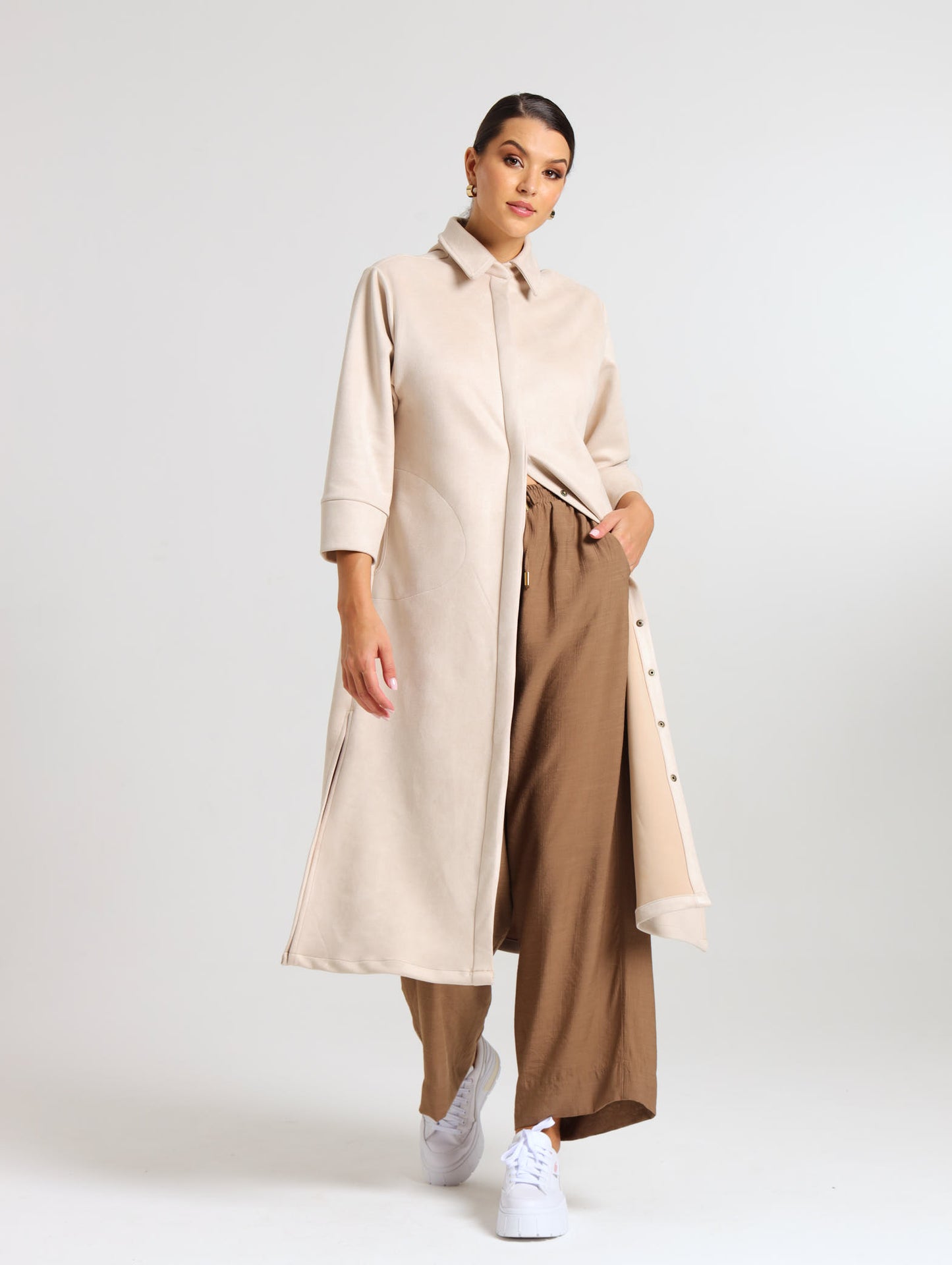 MAXI SHIRTDESS / OATMEAL