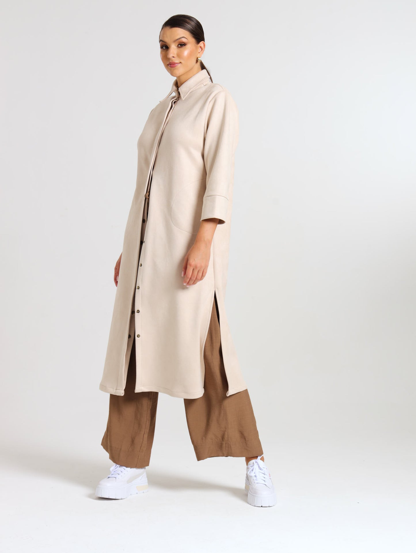 MAXI SHIRTDESS / OATMEAL