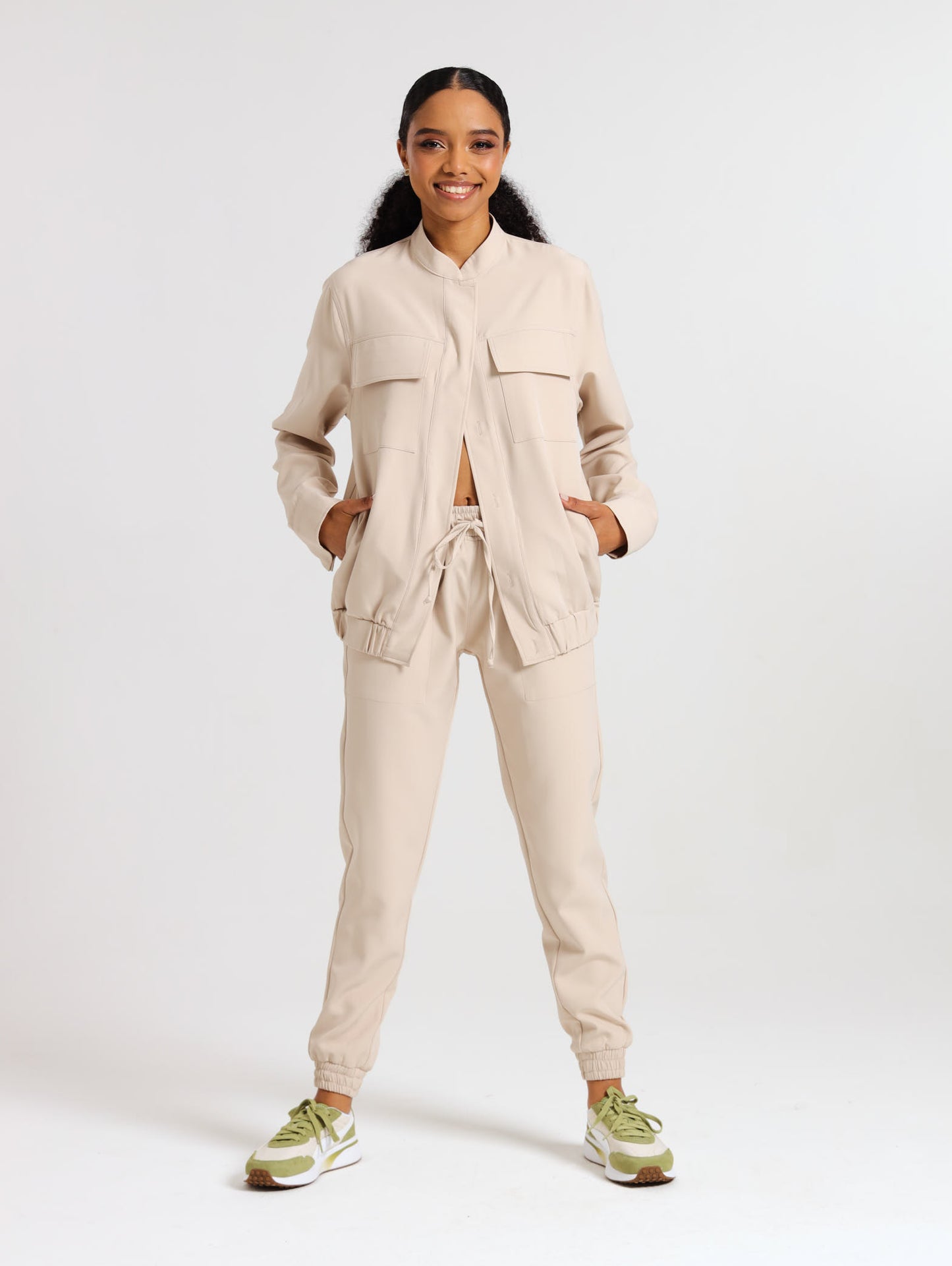 CARGO BOMBER JACKET / OATMEAL
