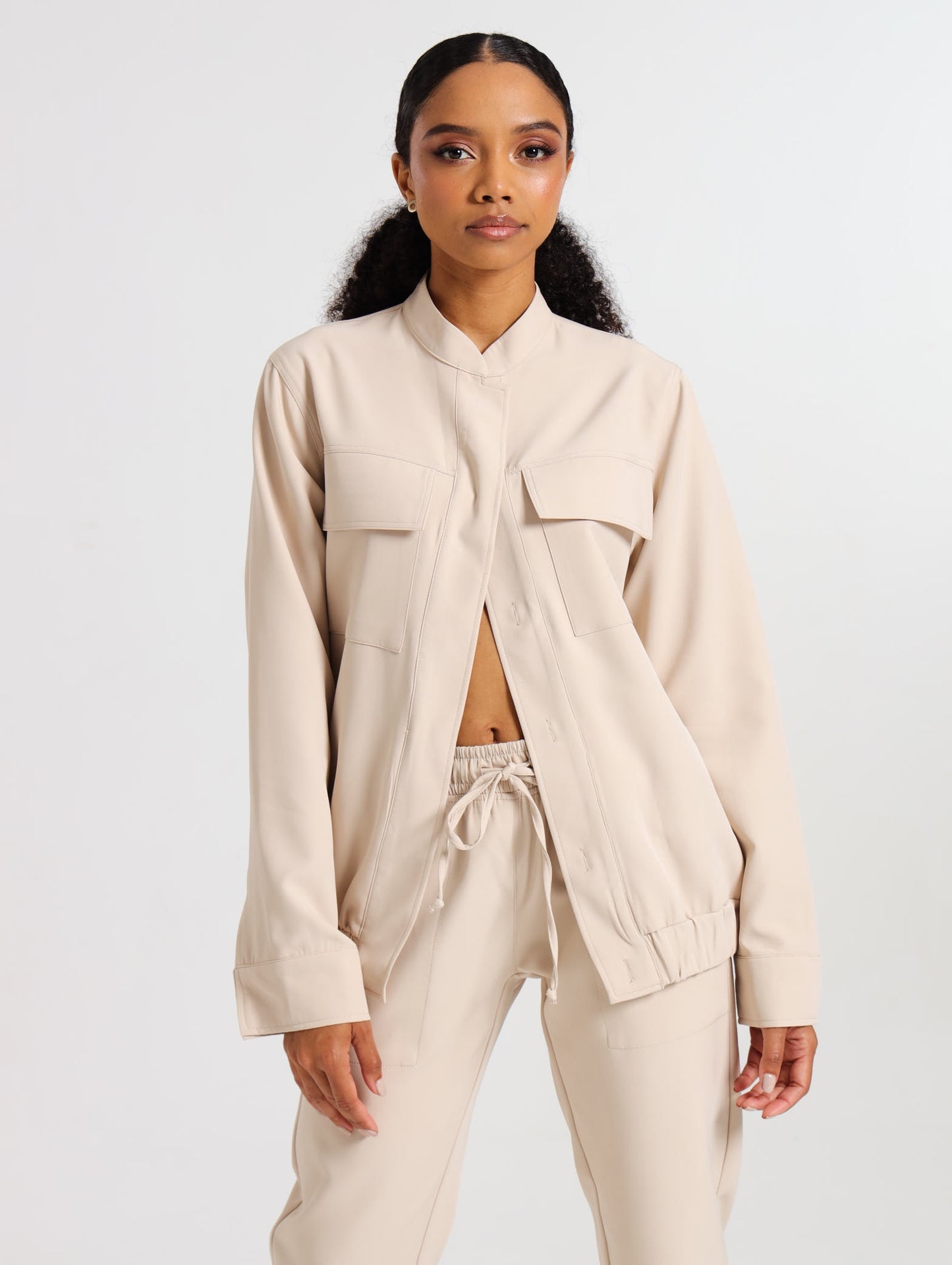 CARGO BOMBER JACKET / OATMEAL
