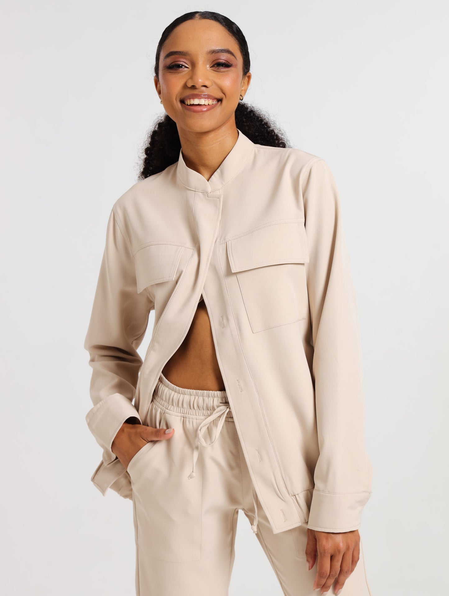 CARGO BOMBER JACKET / OATMEAL