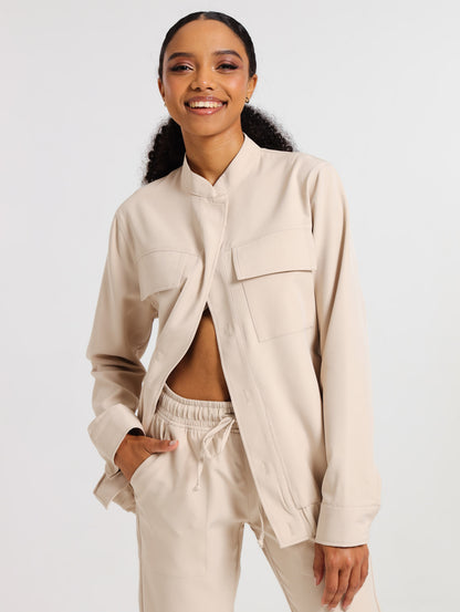CARGO BOMBER JACKET / OATMEAL