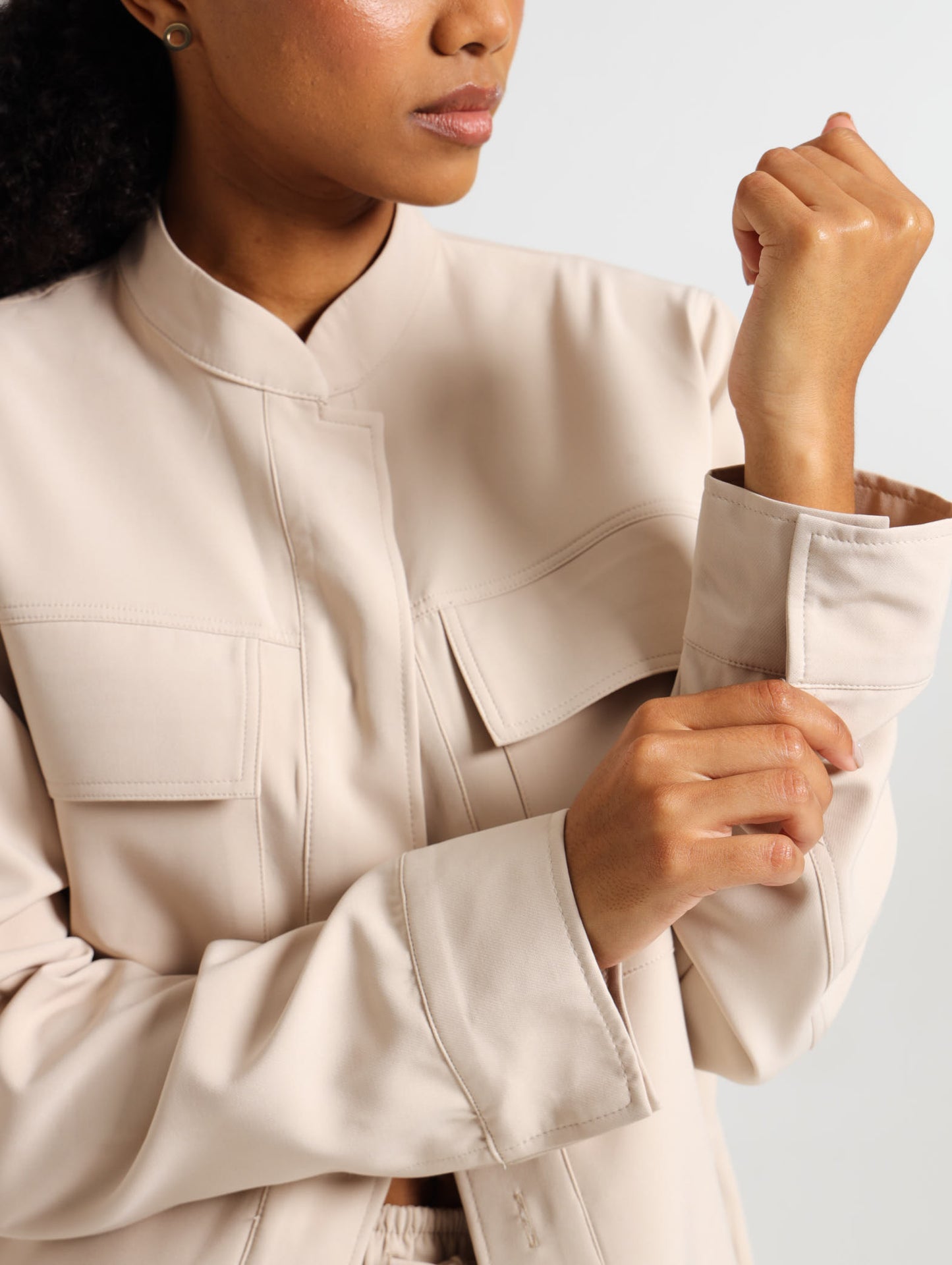 CARGO BOMBER JACKET / OATMEAL