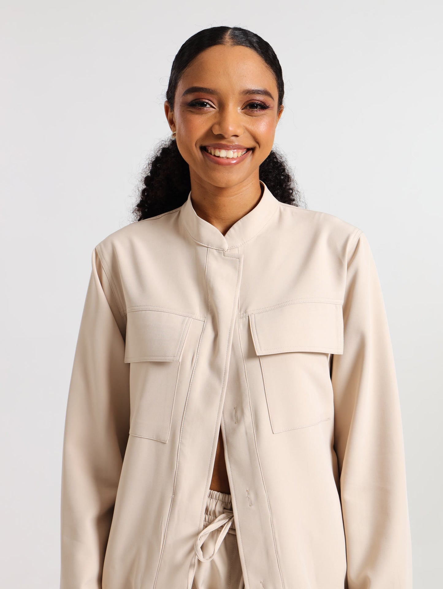 CARGO BOMBER JACKET / OATMEAL