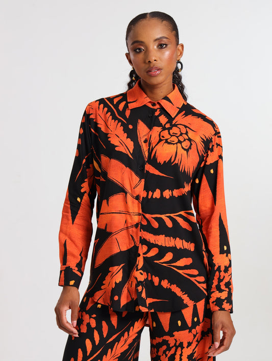 THE RESORT SHIRT / TERRA PALM