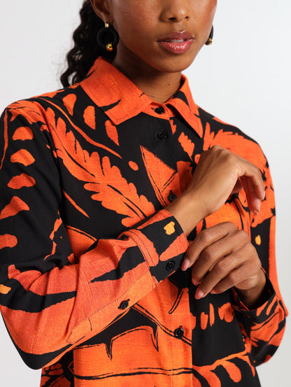 THE RESORT SHIRT / TERRA PALM