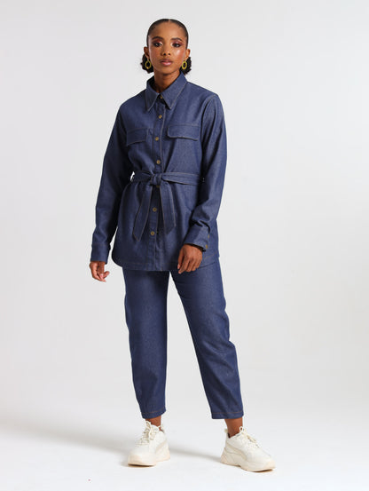 RELAXED SHACKET / DENIM