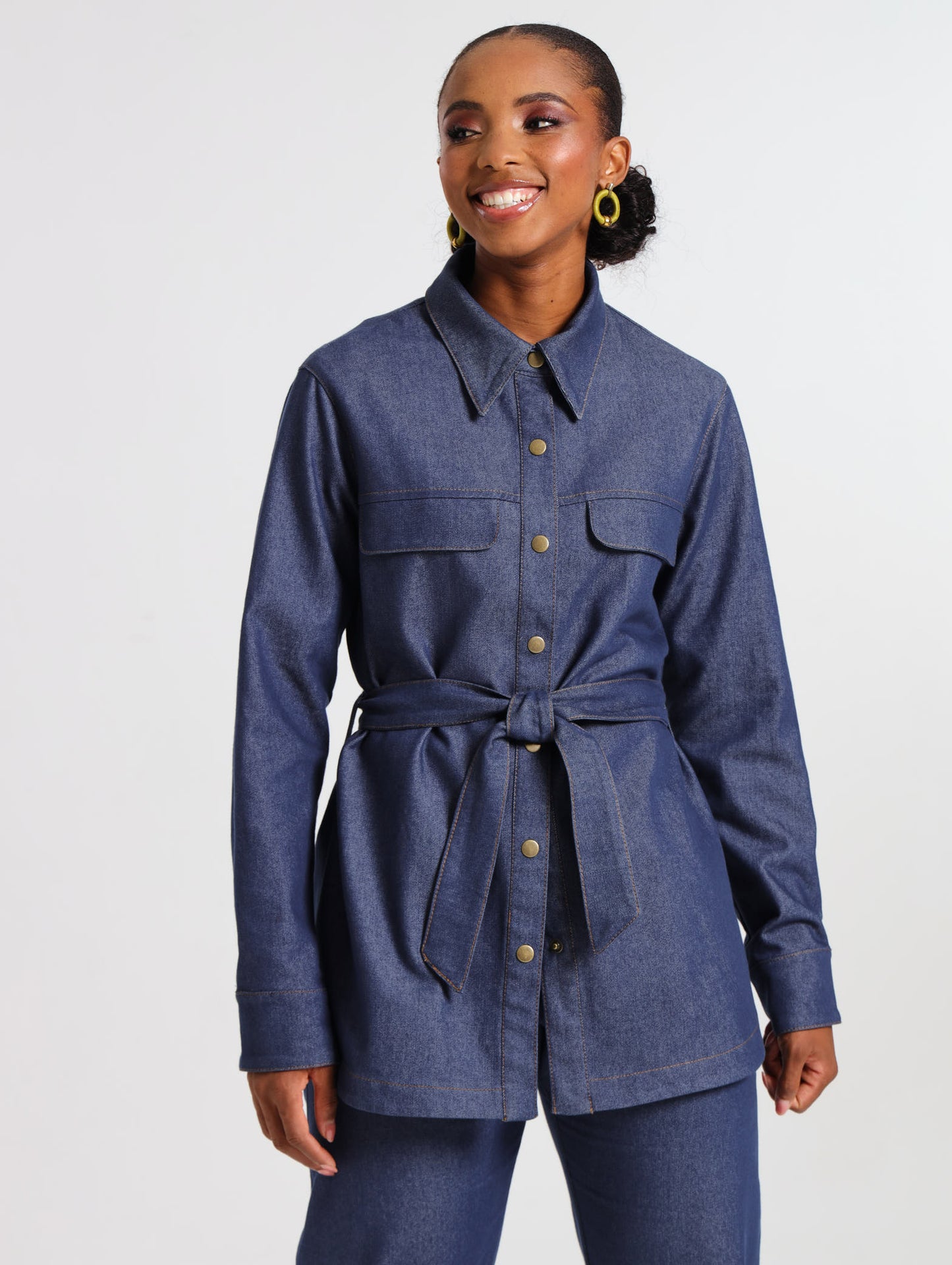 RELAXED SHACKET / DENIM