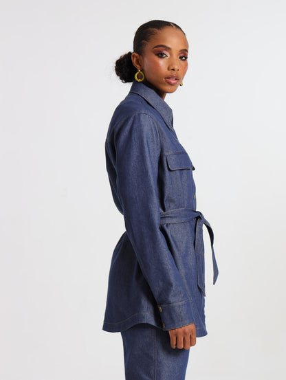 RELAXED SHACKET / DENIM