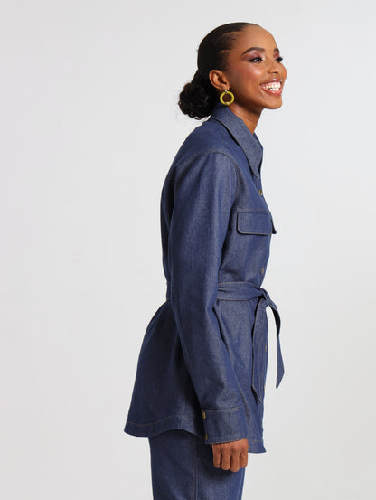 RELAXED SHACKET / DENIM