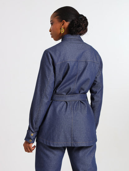 RELAXED SHACKET / DENIM