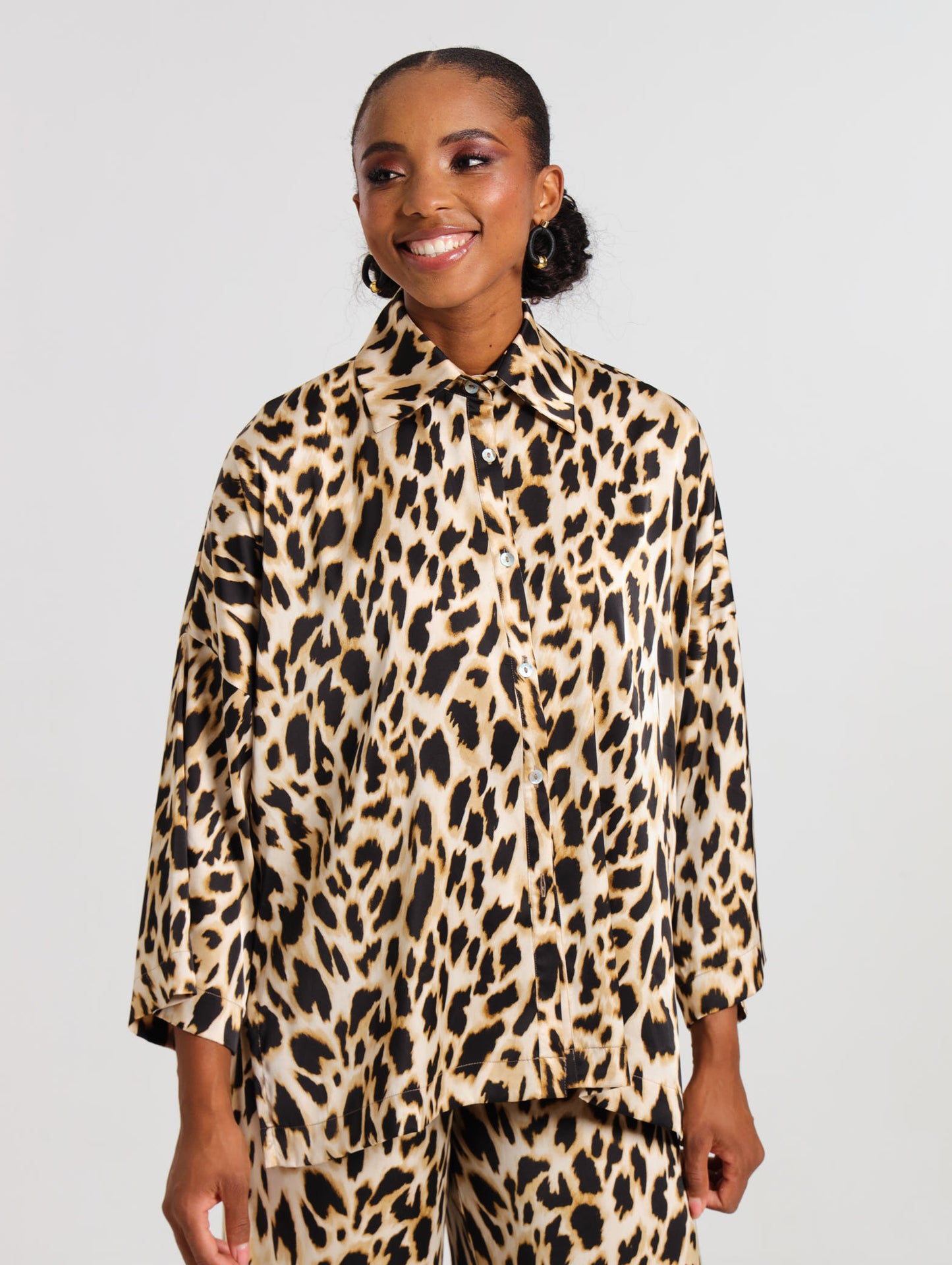 L/S HI-LO TOP / SAVANNA LEOPARD