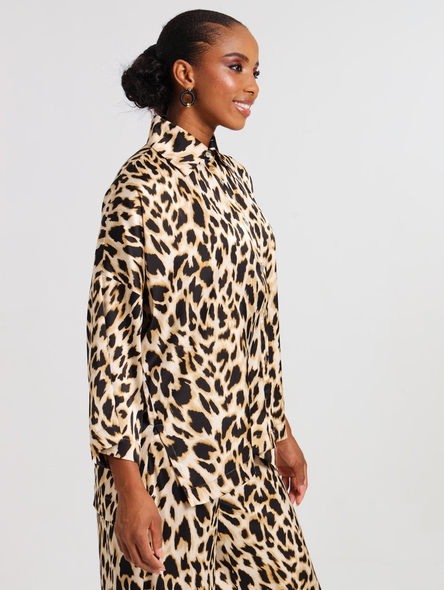L/S HI-LO TOP / SAVANNA LEOPARD