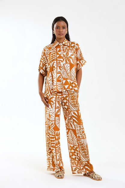 DRAWSTRING PANTS / TERRAPRINT