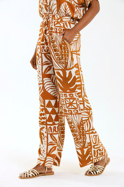 DRAWSTRING PANTS / TERRAPRINT