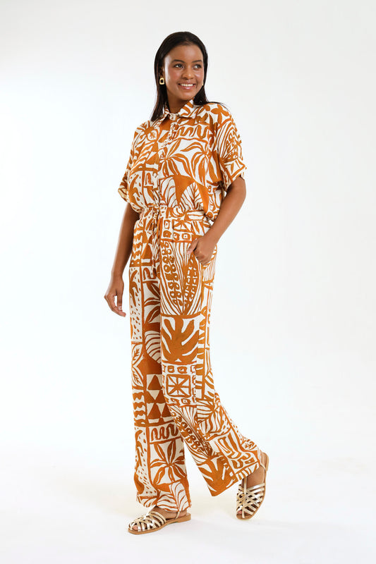 DRAWSTRING PANTS / TERRAPRINT