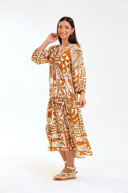 PALOMA MAXI DRESS / TERRAPRINT