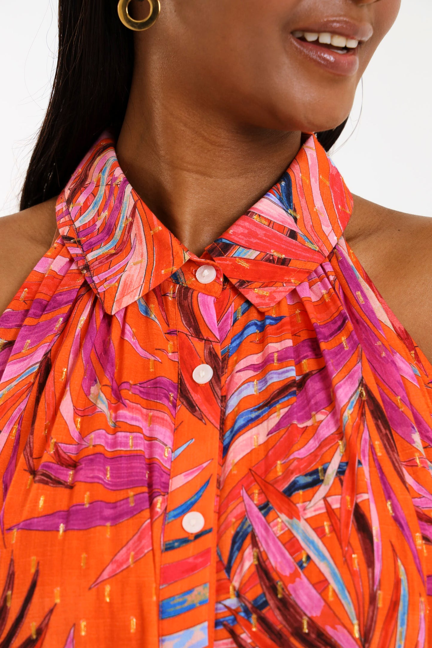 COSTELLO MAXI DRESS / TANGERINE PALMA