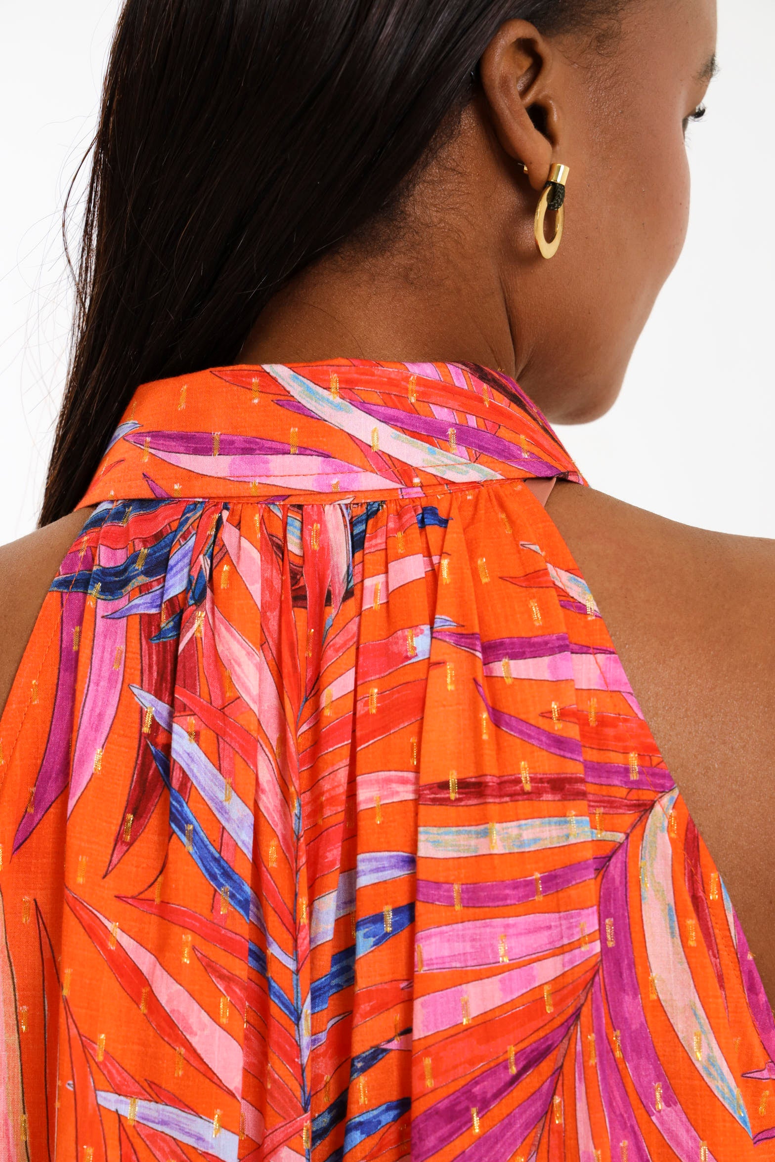 COSTELLO MAXI DRESS / TANGERINE PALMA