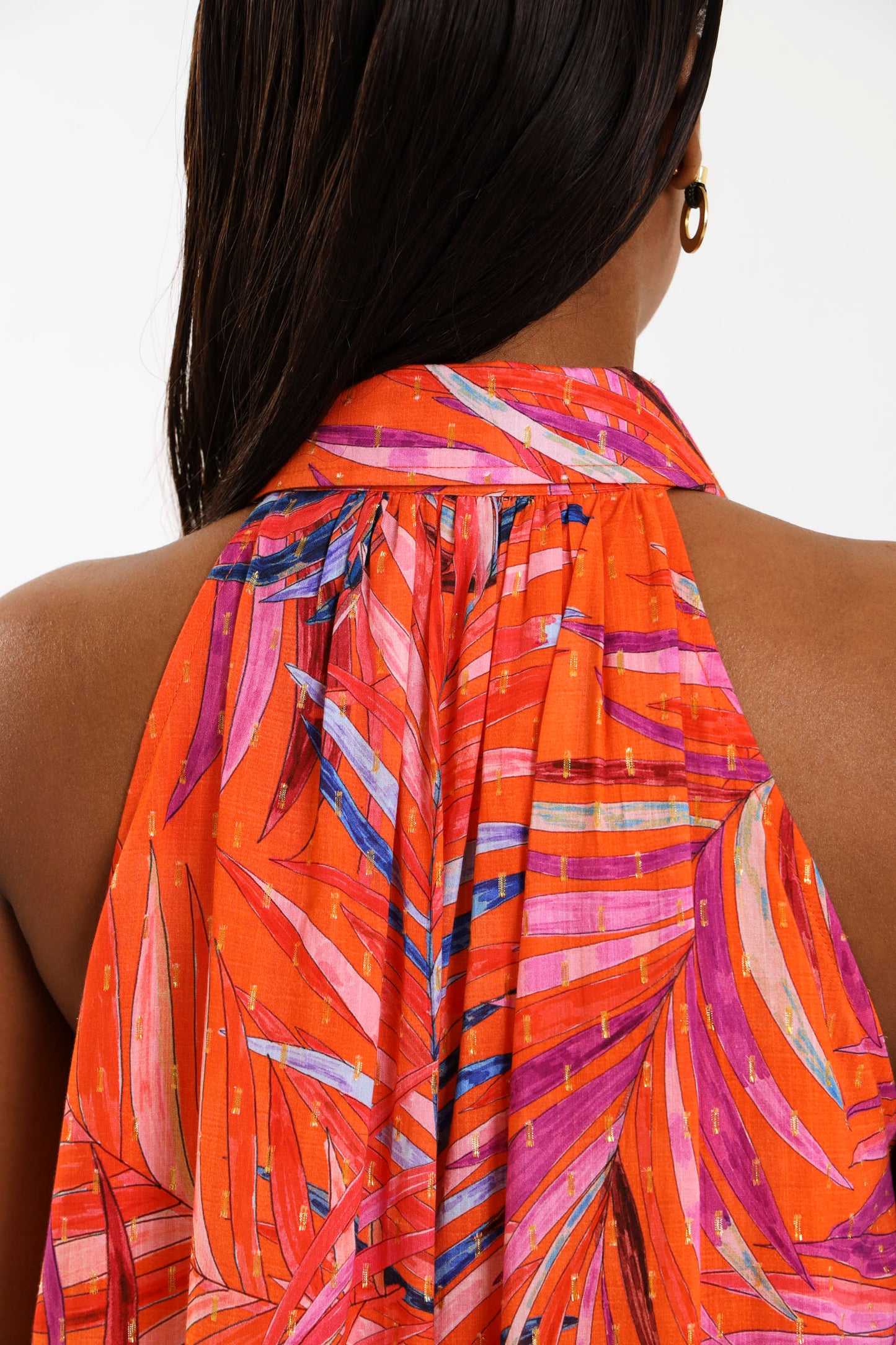 COSTELLO MAXI DRESS / TANGERINE PALMA