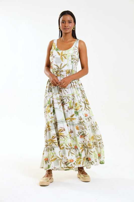 ISLA MAXI DRESS / VALENCIA PALM