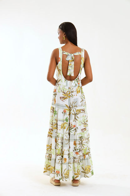 ISLA MAXI DRESS / VALENCIA PALM