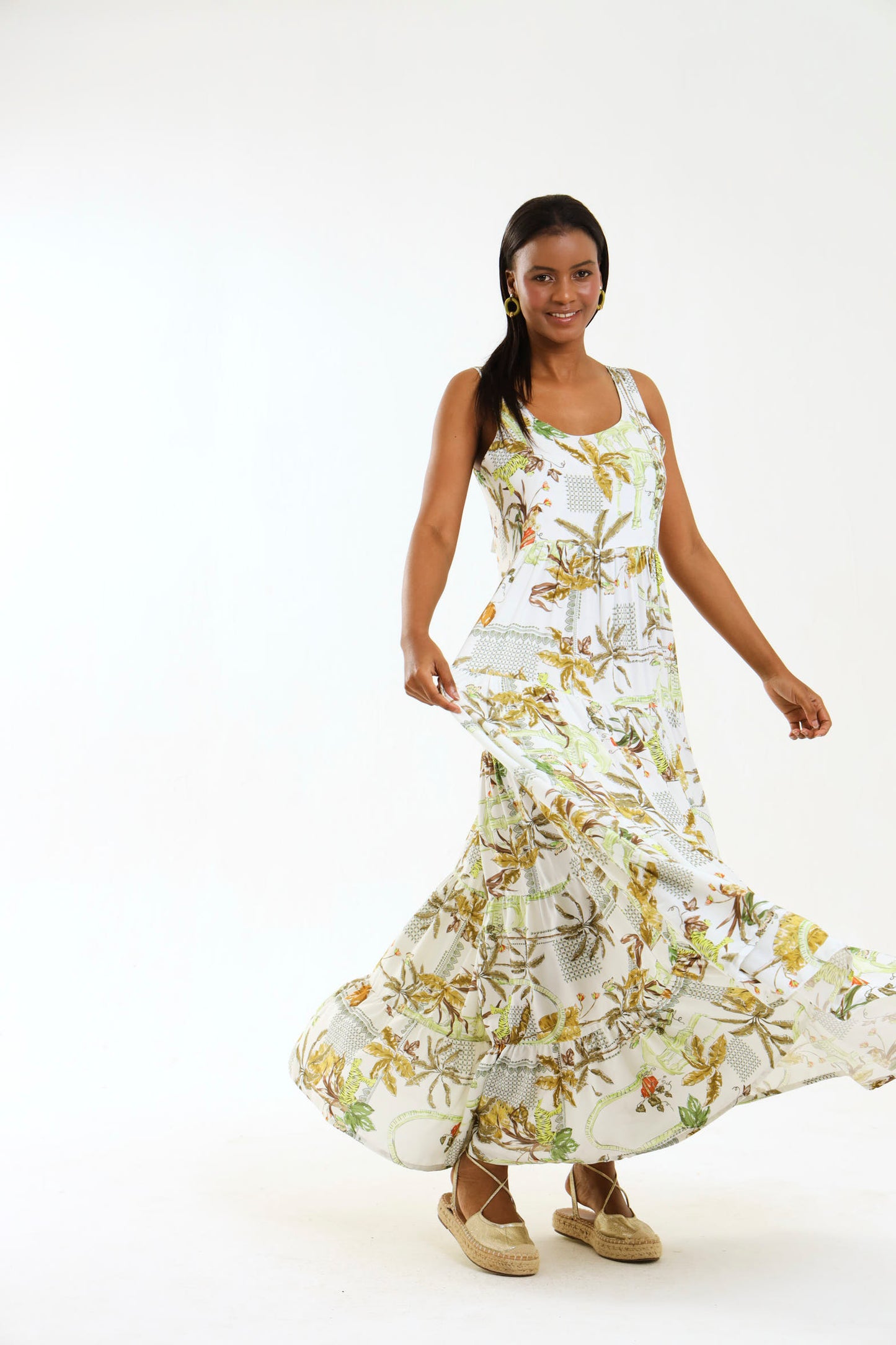 ISLA MAXI DRESS / VALENCIA PALM
