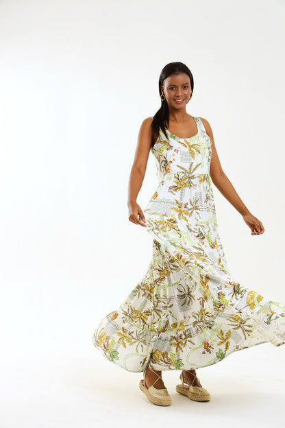 ISLA MAXI DRESS / VALENCIA PALM