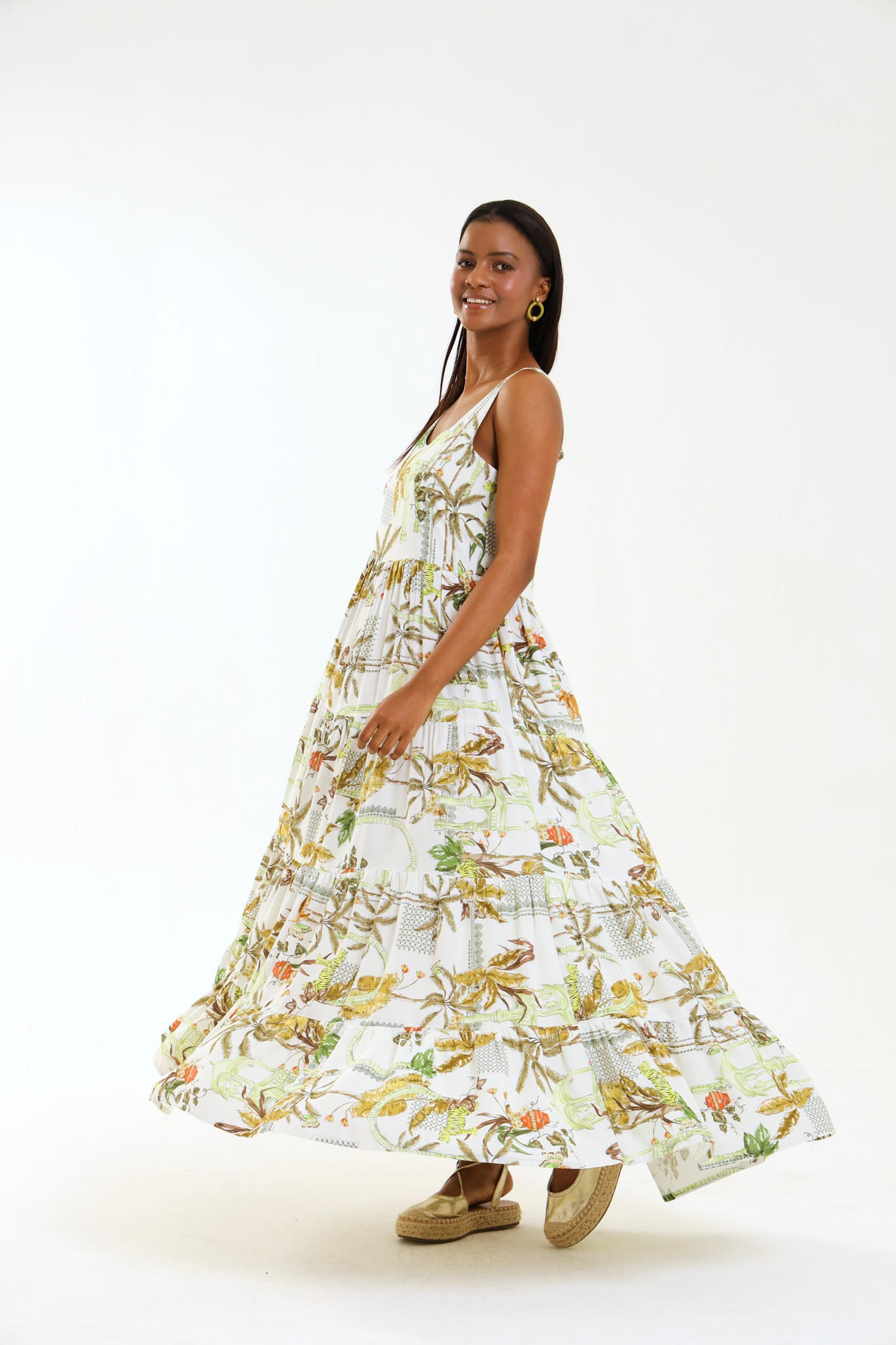 ISLA MAXI DRESS / VALENCIA PALM