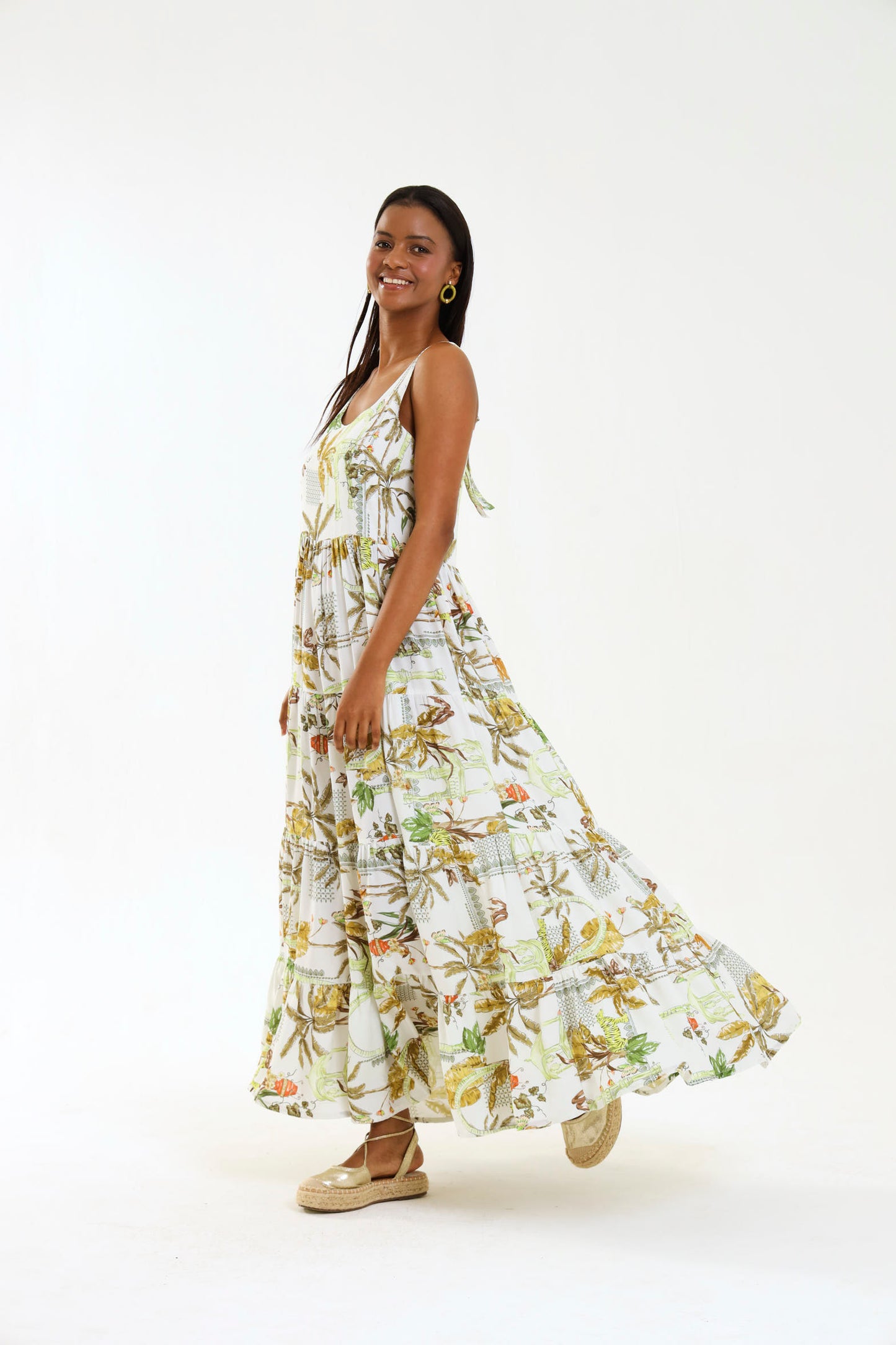 ISLA MAXI DRESS / VALENCIA PALM