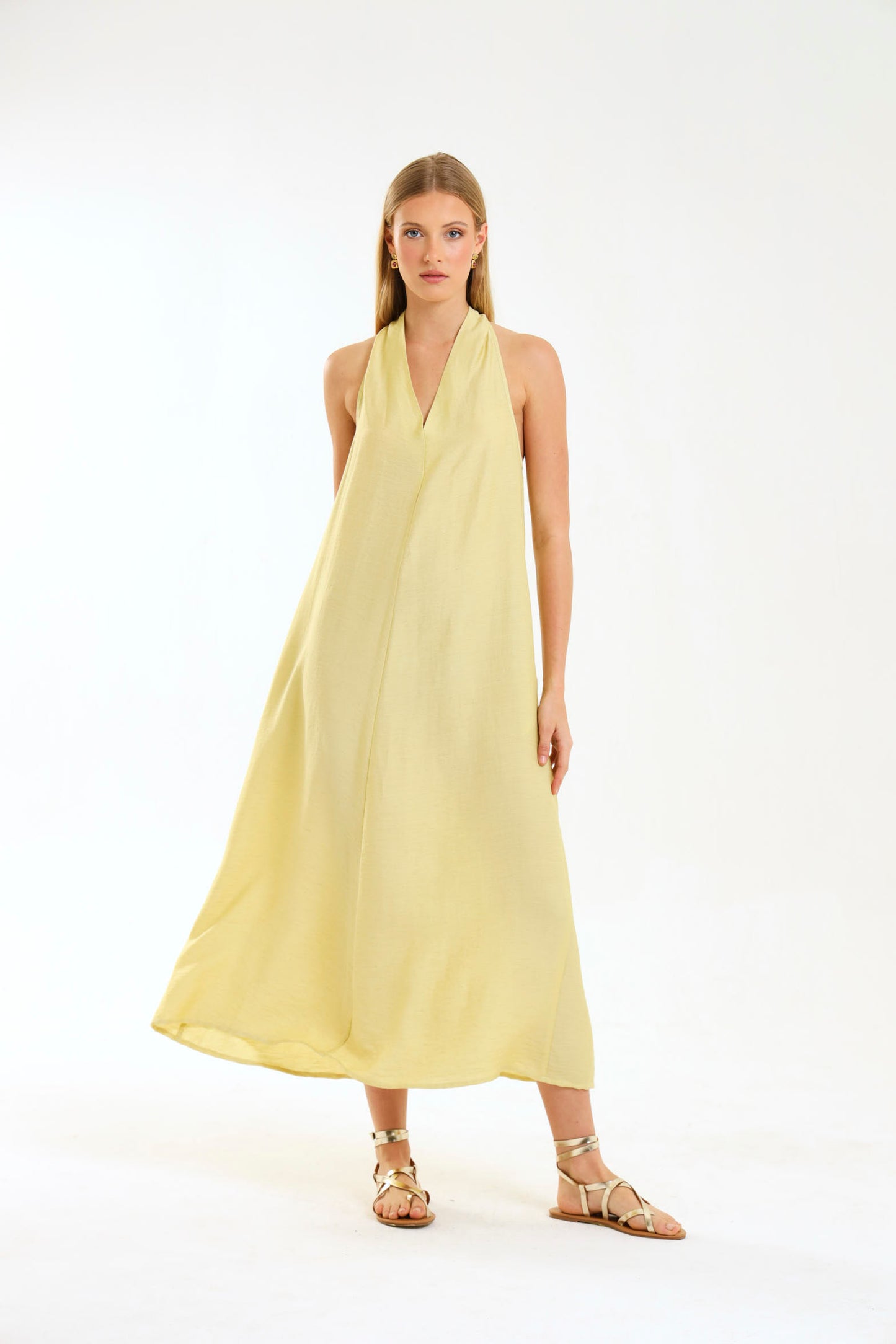 HALTER MAXI / MISTED MARIGOLD