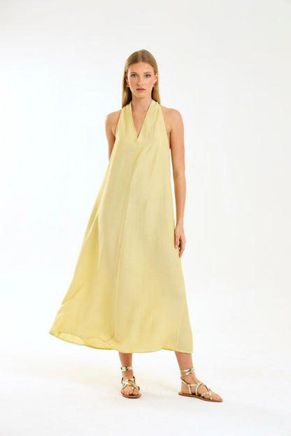 HALTER MAXI / MISTED MARIGOLD