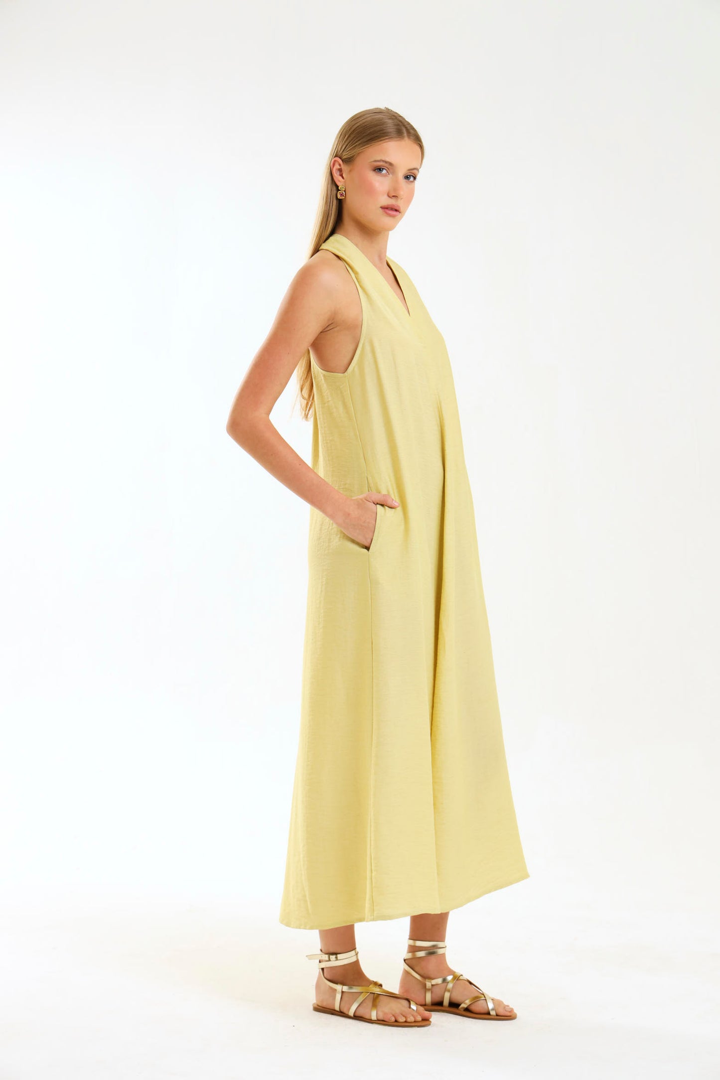 HALTER MAXI / MISTED MARIGOLD