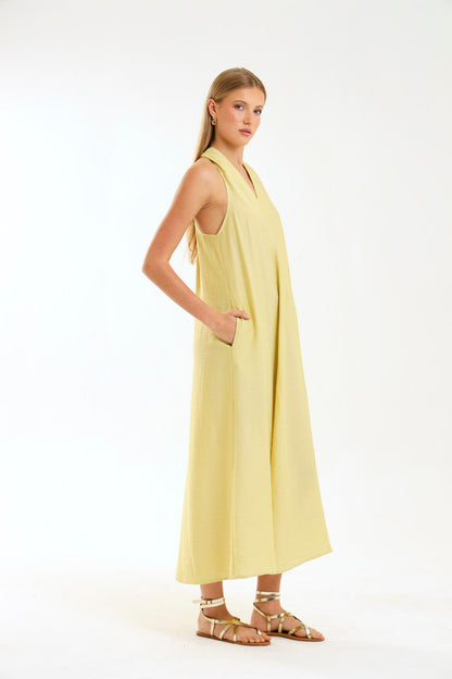 HALTER MAXI / MISTED MARIGOLD