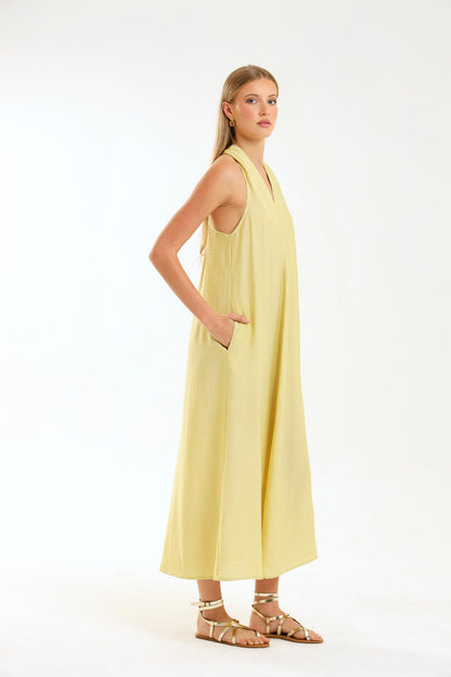 HALTER MAXI / MISTED MARIGOLD