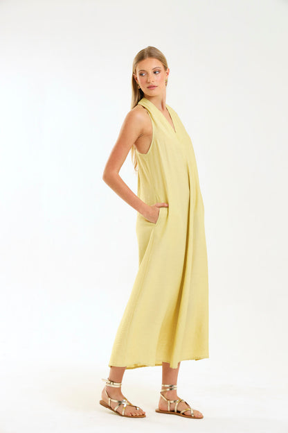 HALTER MAXI / MISTED MARIGOLD