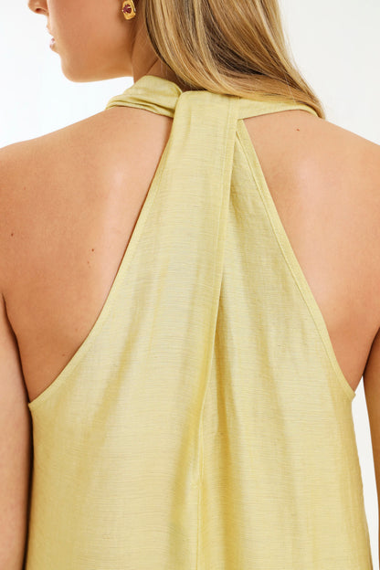 HALTER MAXI / MISTED MARIGOLD