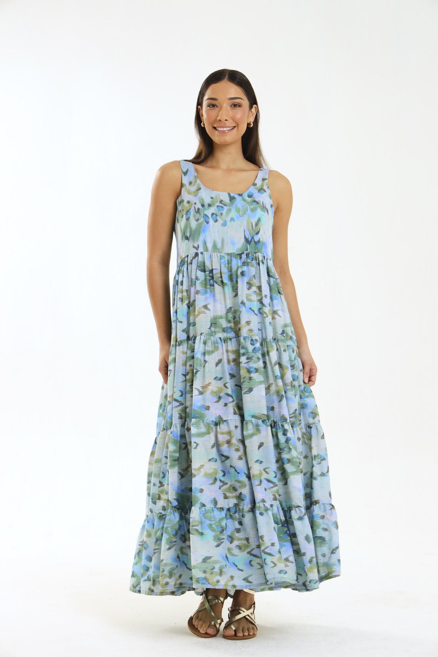 ISLA MAXI DRESS / AZURE WILDCAT