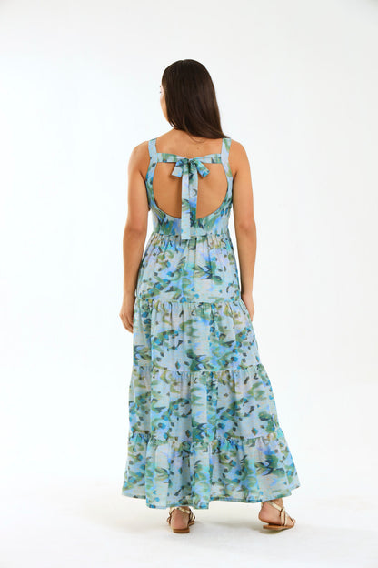 ISLA MAXI DRESS / AZURE WILDCAT