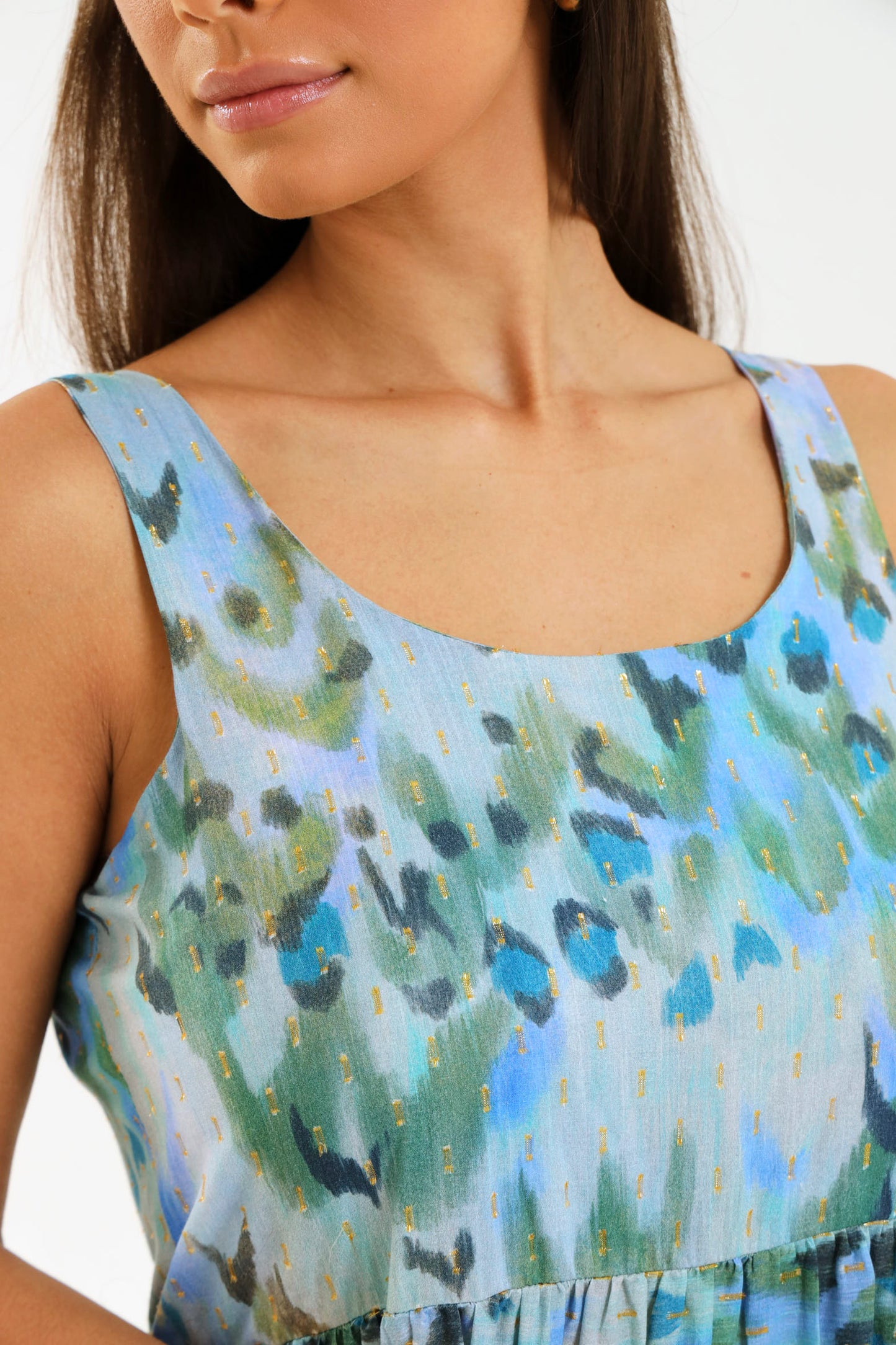 ISLA MAXI DRESS / AZURE WILDCAT