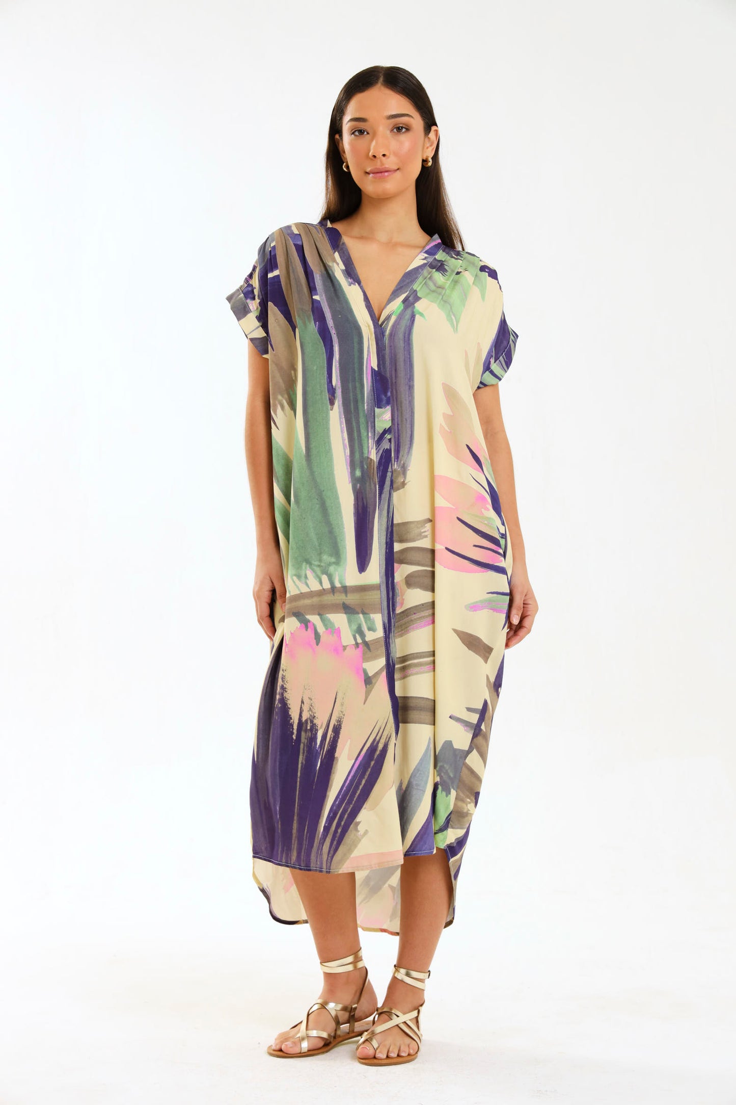 TULIP MAXI DRESS / PALM BREEZE