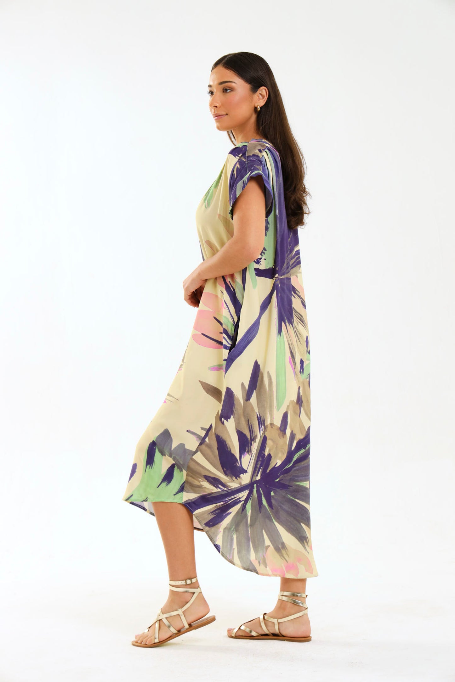 TULIP MAXI DRESS / PALM BREEZE