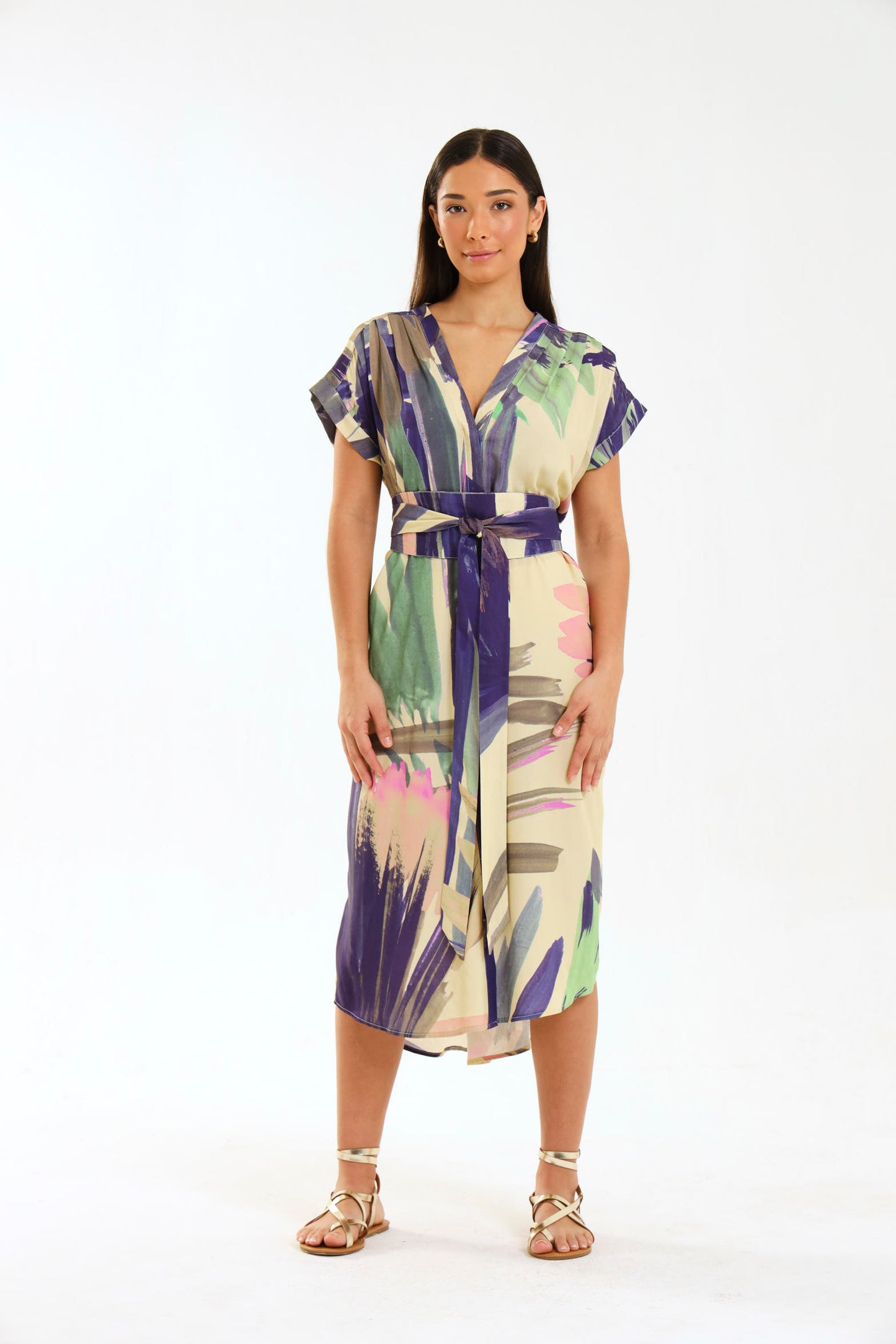TULIP MAXI DRESS / PALM BREEZE
