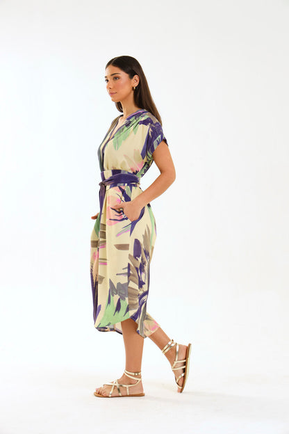 TULIP MAXI DRESS / PALM BREEZE