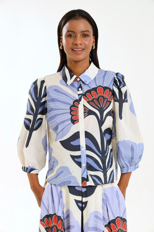 PUFF SLEEVE TOP / WILDFLOWER