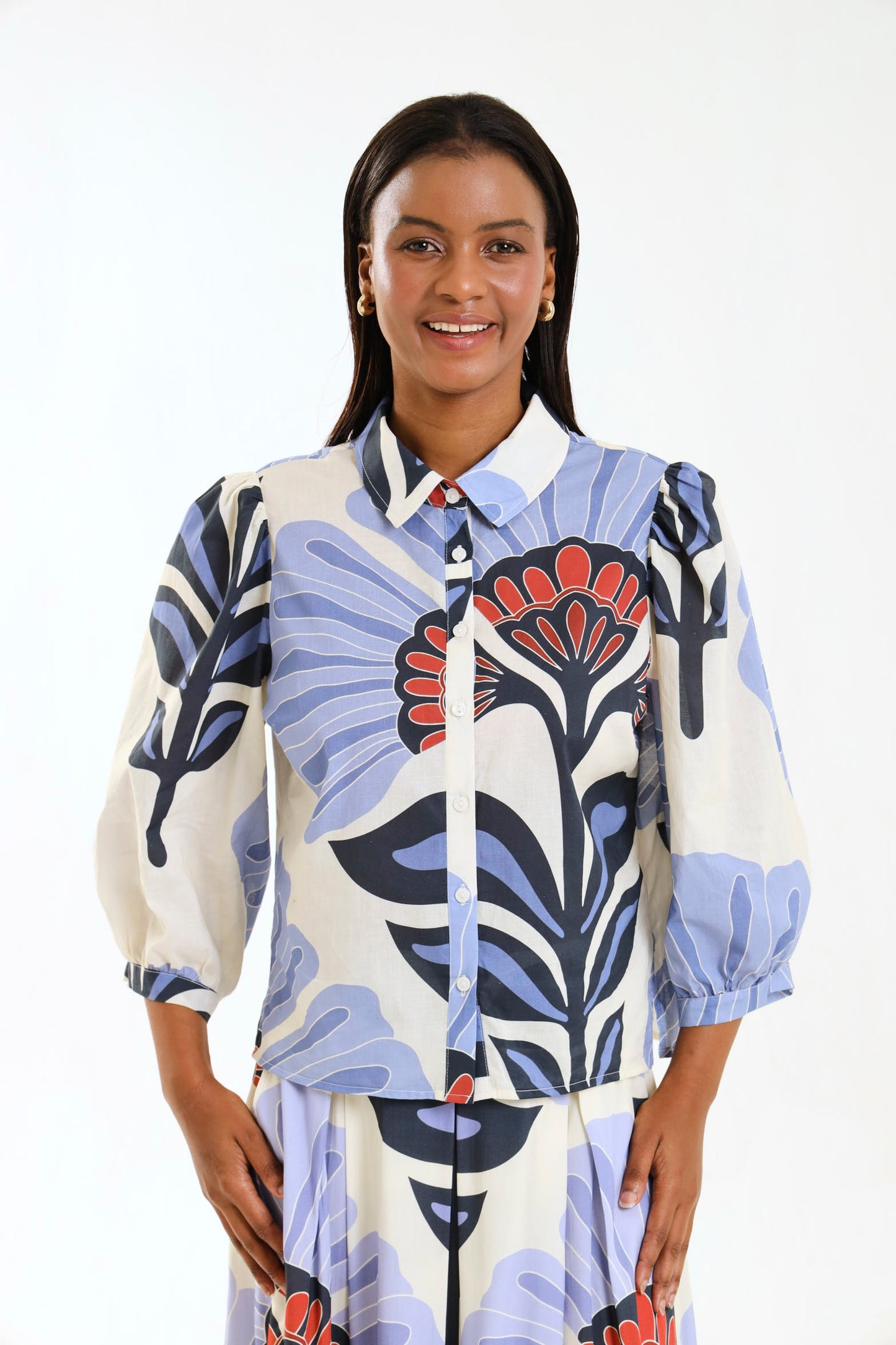 PUFF SLEEVE TOP / WILDFLOWER